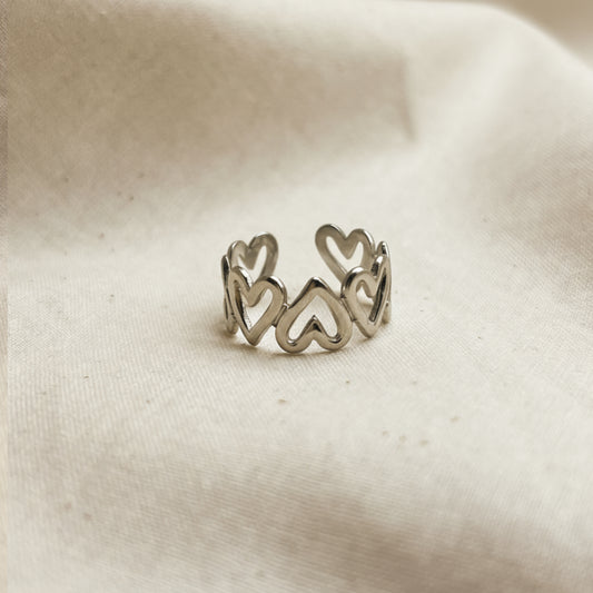 Adjustable Heart Ring