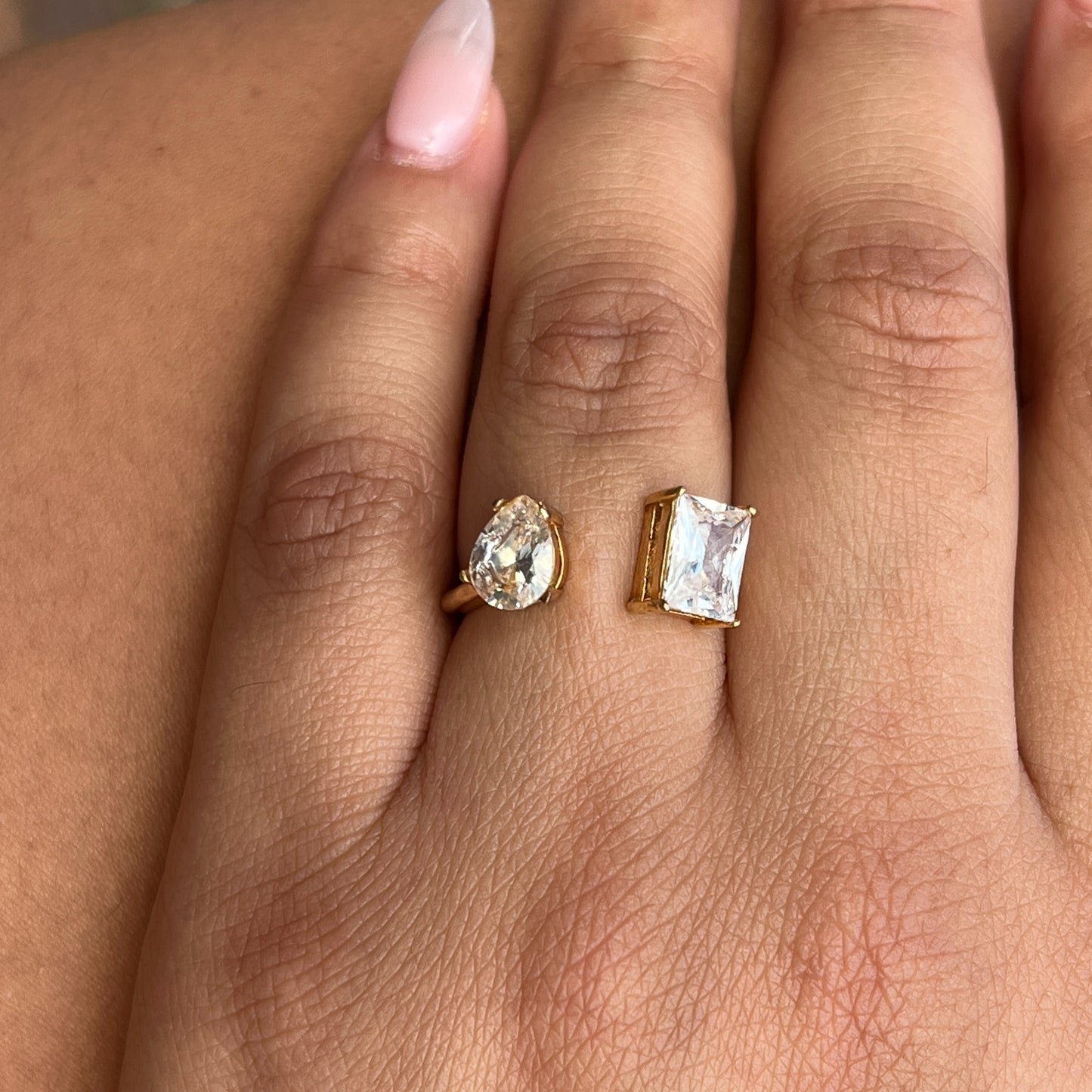 Dual Stone Statement Ring