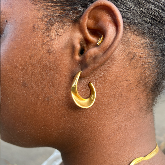 Lustre Curve Earrings