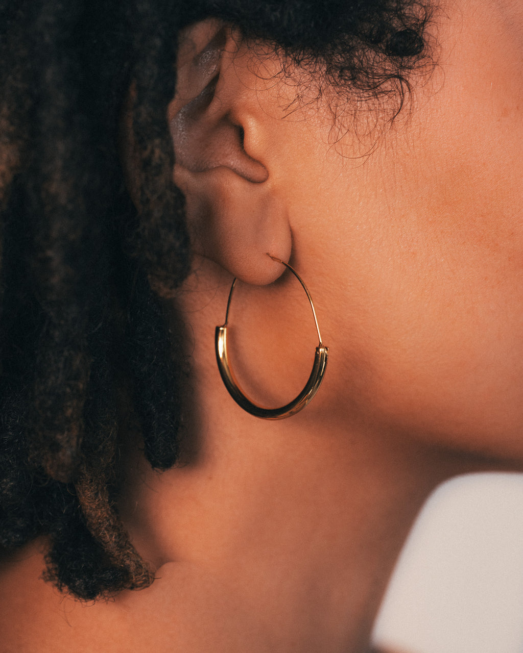 Slim Gold Hoop Earrings