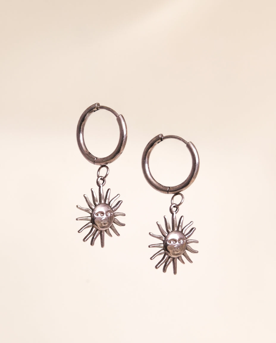 Sun Pendant Earrings