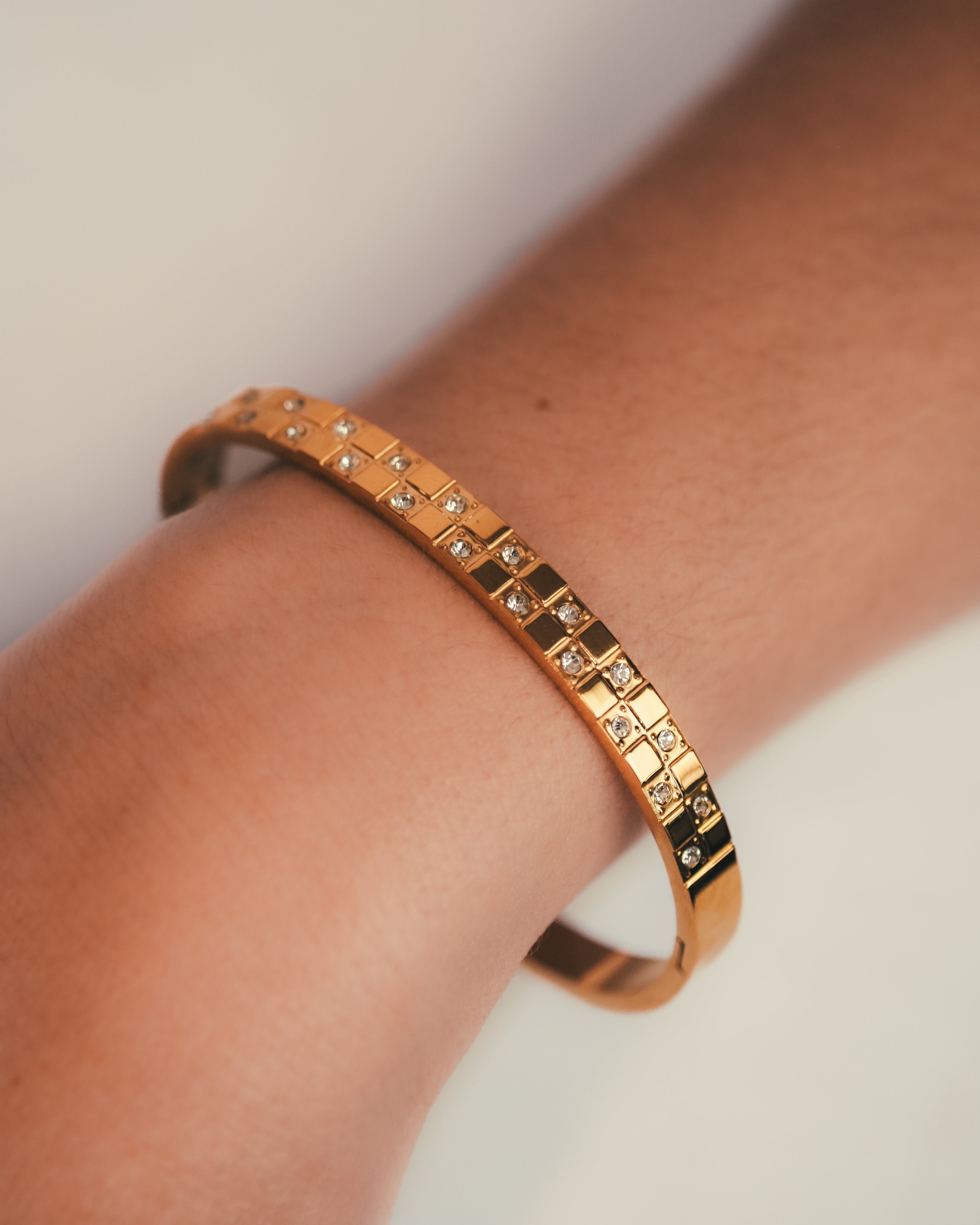 Checkered Cuff Bracelet