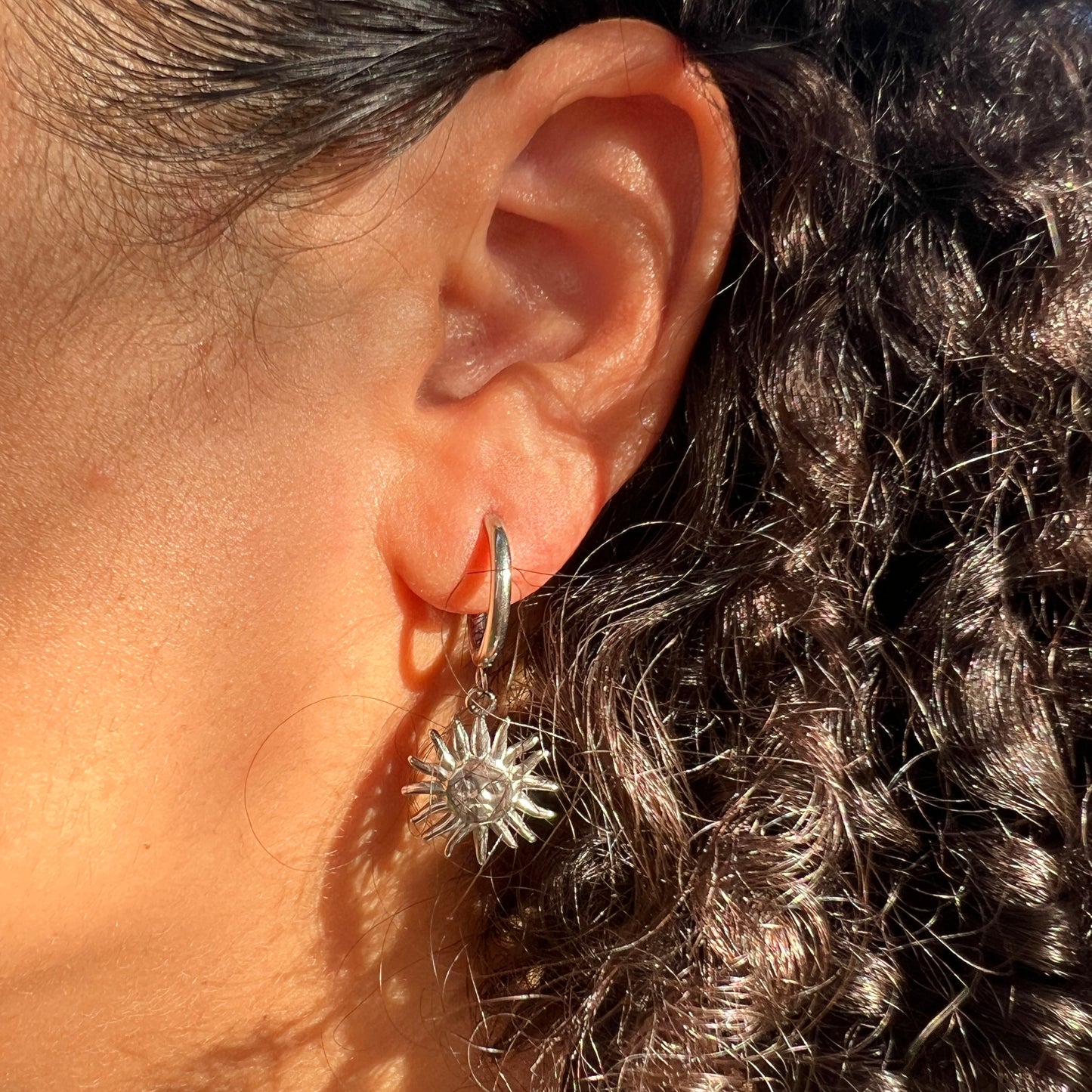 Sun Pendant Earrings