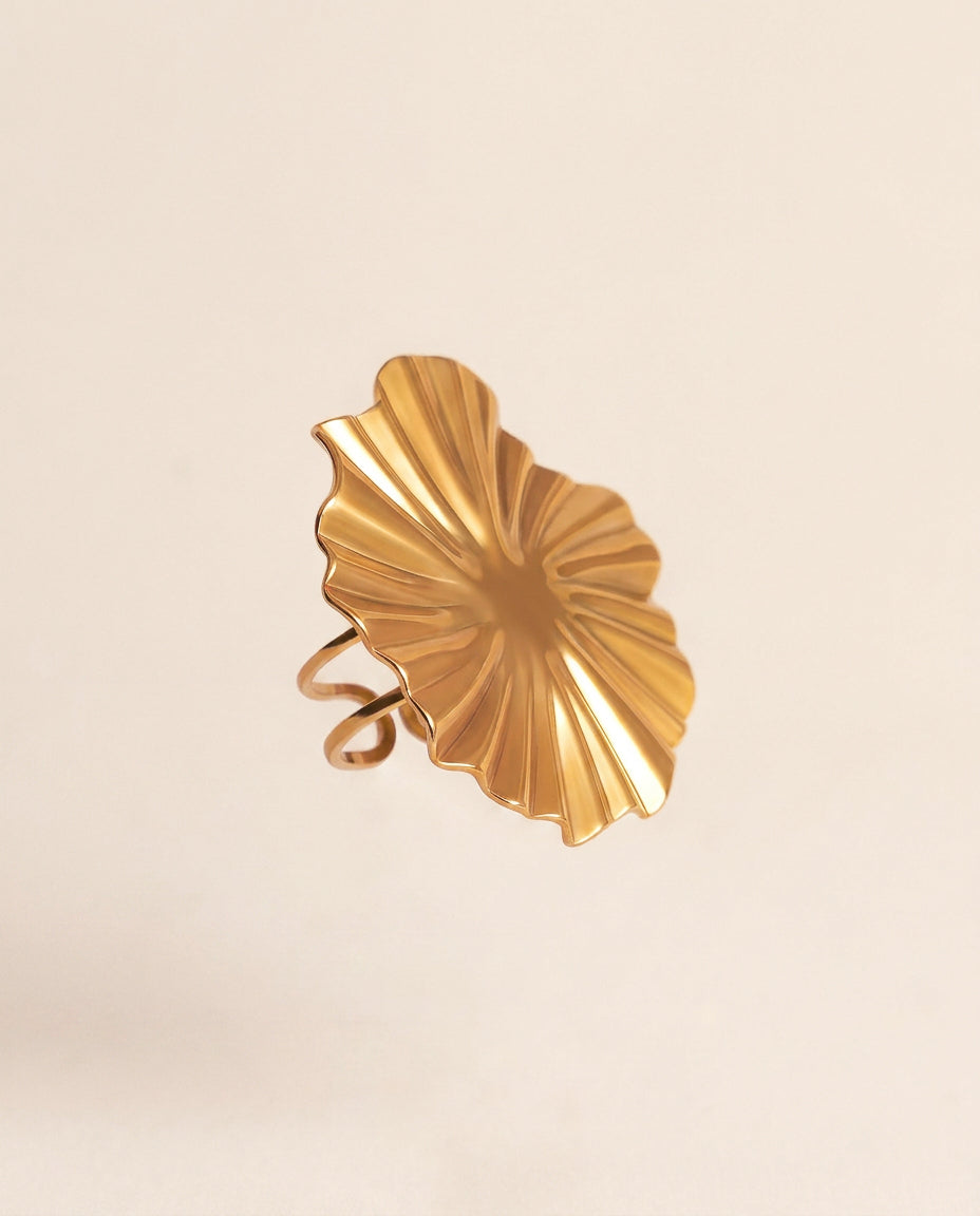 Sculpted Petal Ring