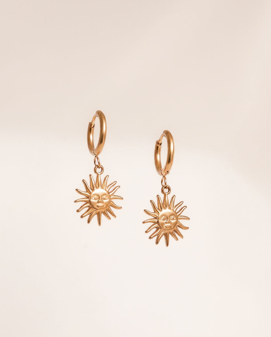 Sun Pendant Earrings