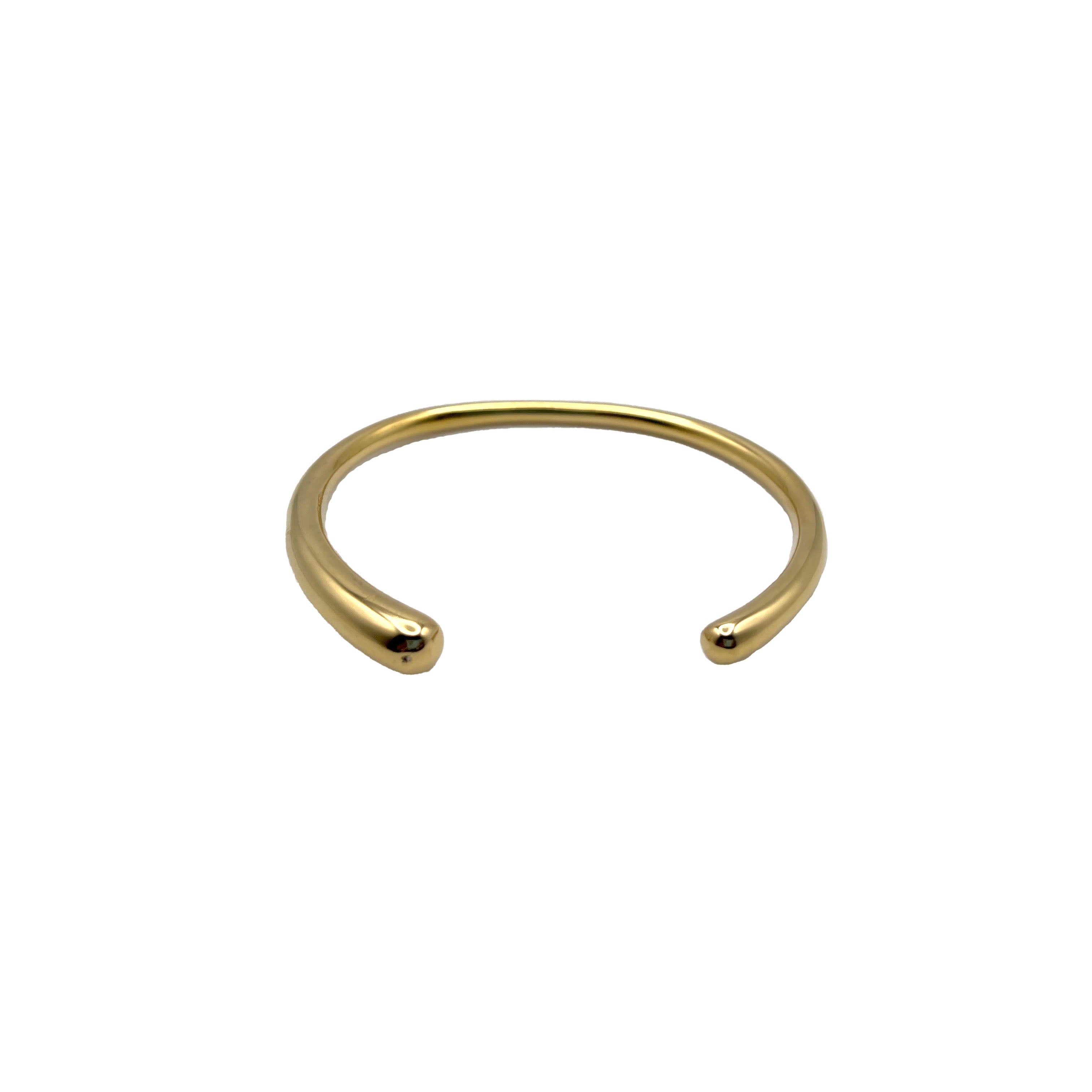 Water Drop Cuff Bracelet- Gold image 1