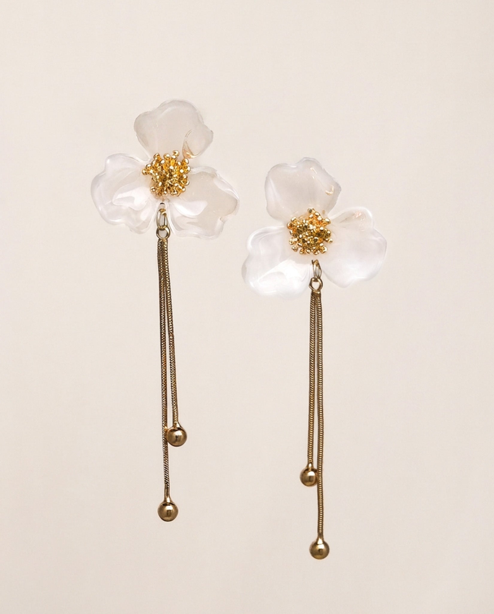 Floral Tassel Earrings