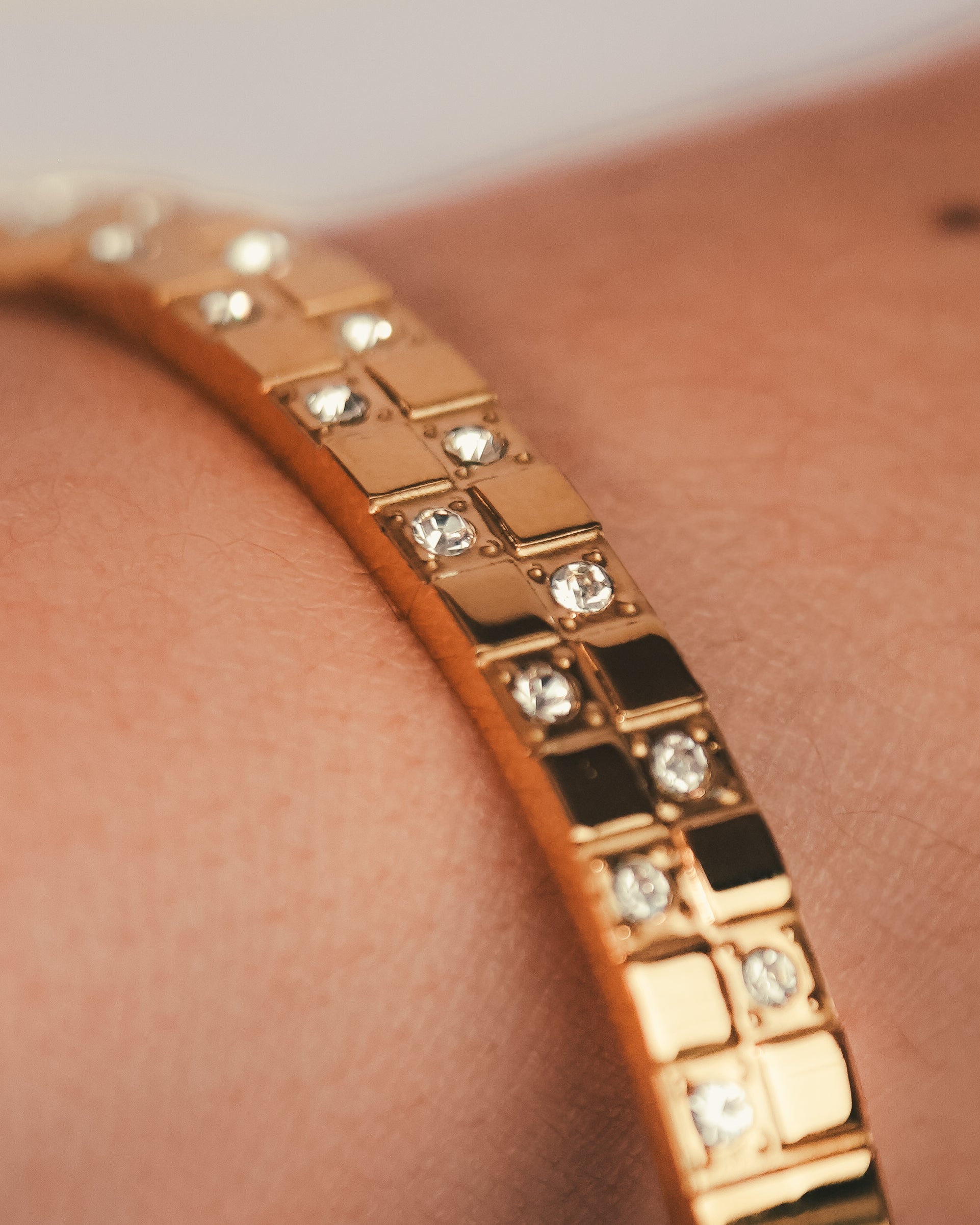 Checkered Cuff Bracelet