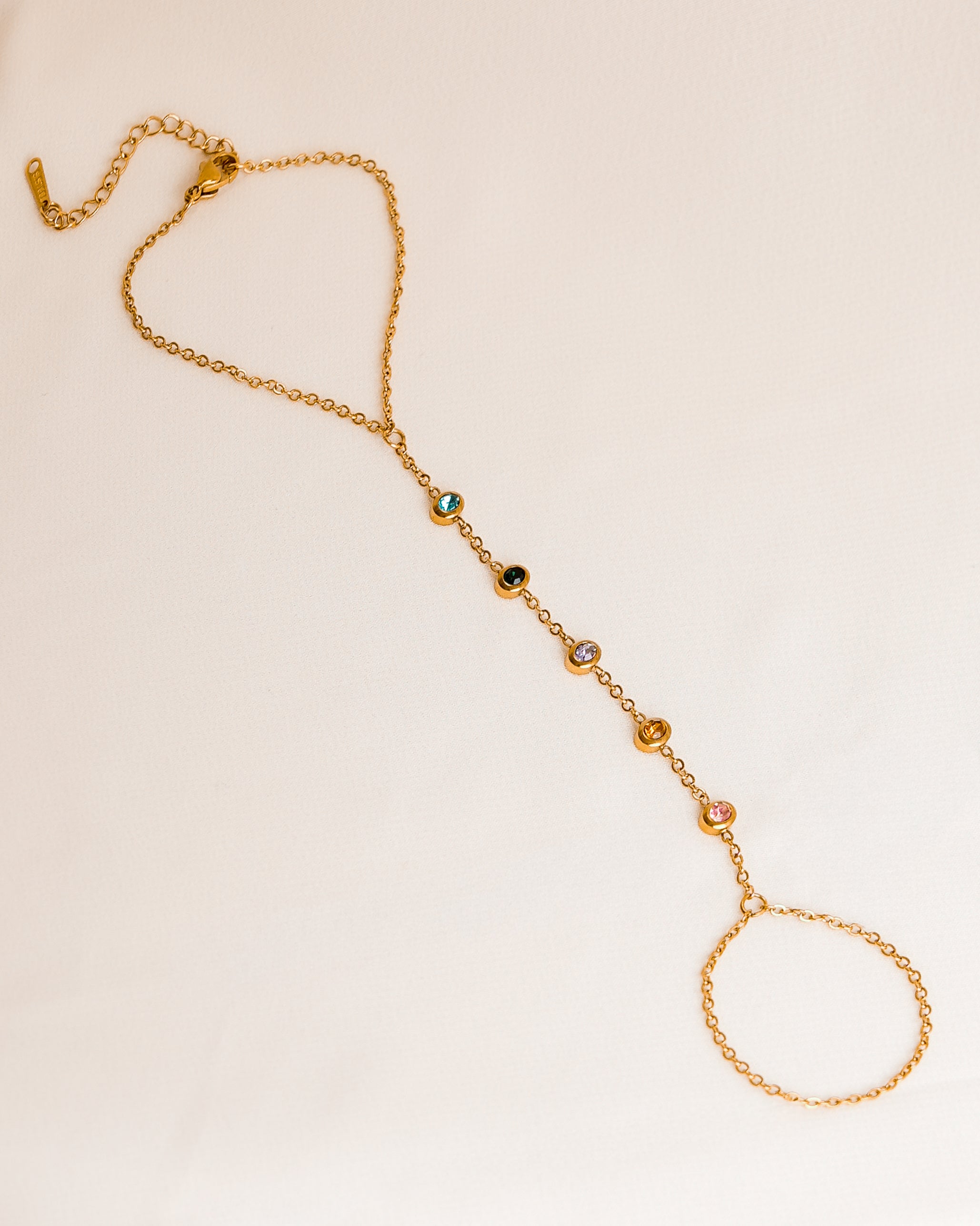 Colorful Gem Hand Chain