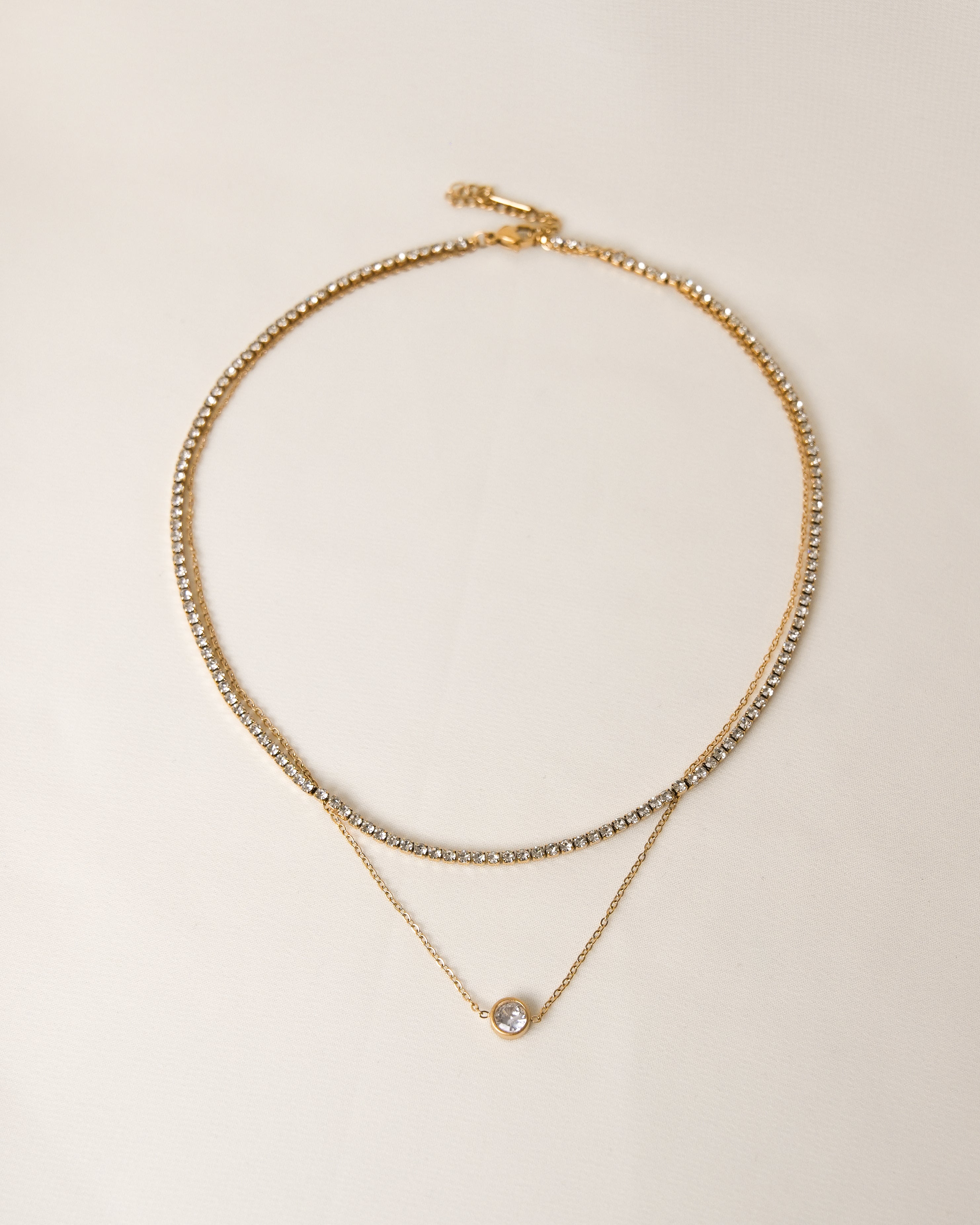 Double Layer Tennis Necklace