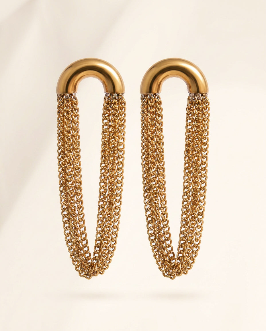 Drape Tassel Earrings