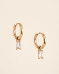 Baguette CZ Huggie Earrings