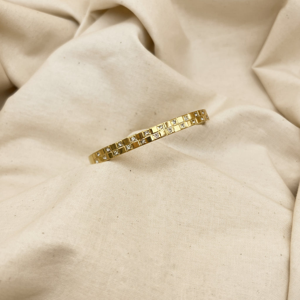 Checkered Cuff Bracelet
