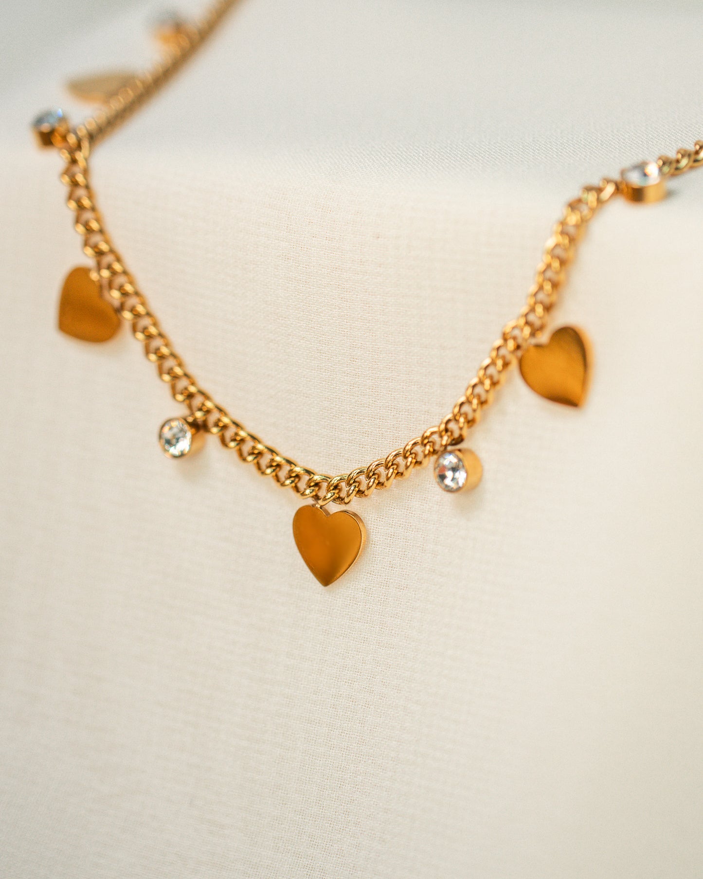 Heart CZ Necklace