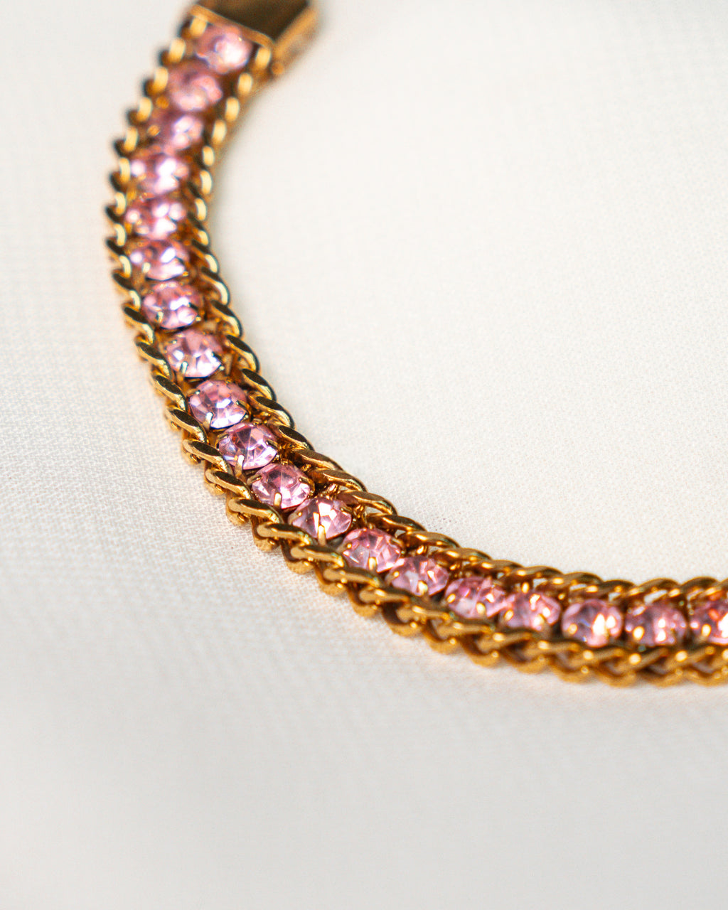 Dual Chain Rhinestone Bracelet