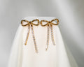 Rhinestone Bow Earrings