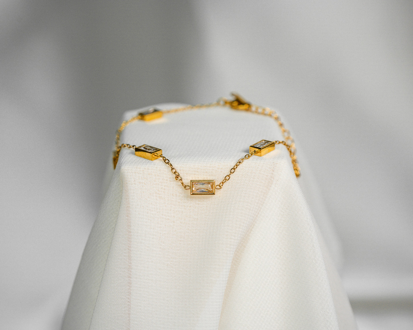 Beveled Baguette Bracelet