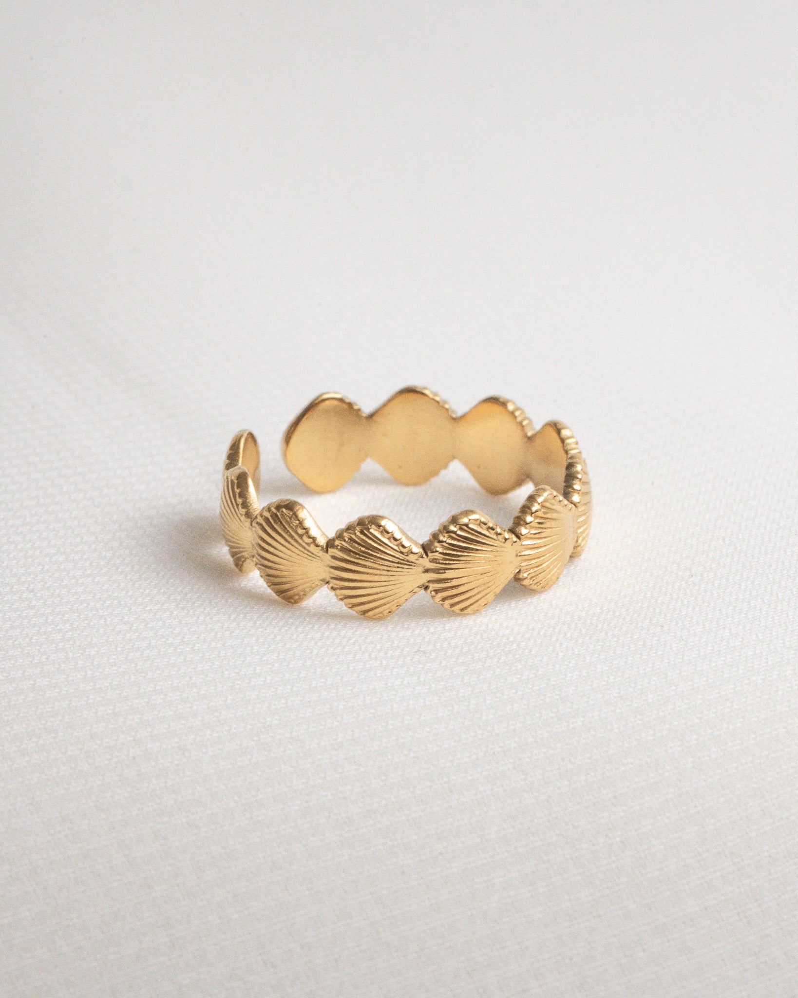 Seashell Adjustable Ring