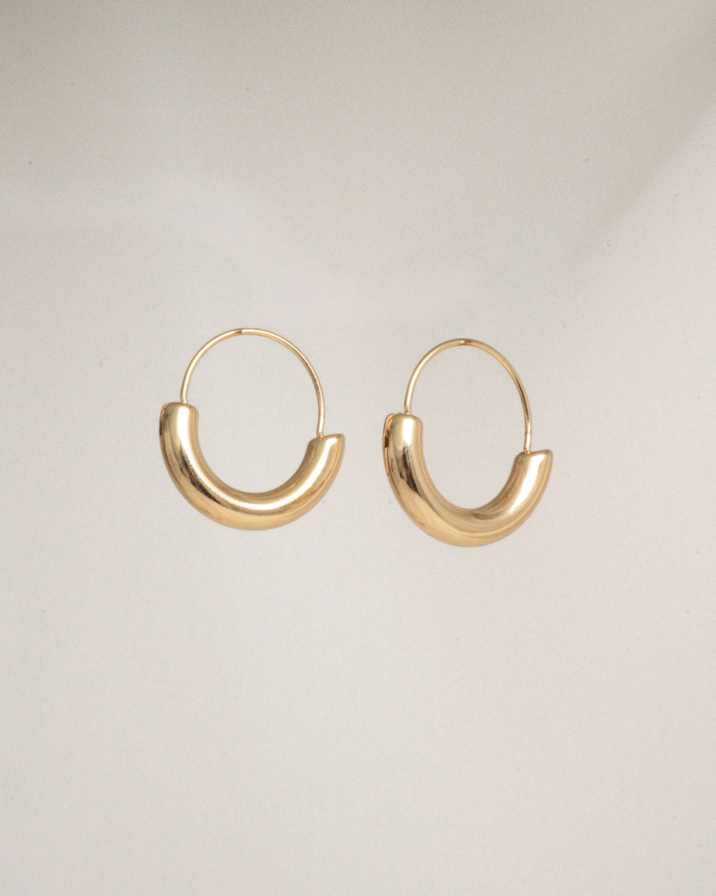 Arc Gold Hoop Earrings