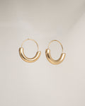 Arc Gold Hoop Earrings
