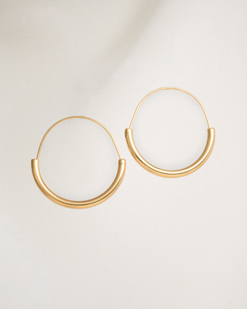 Slim Gold Hoop Earrings