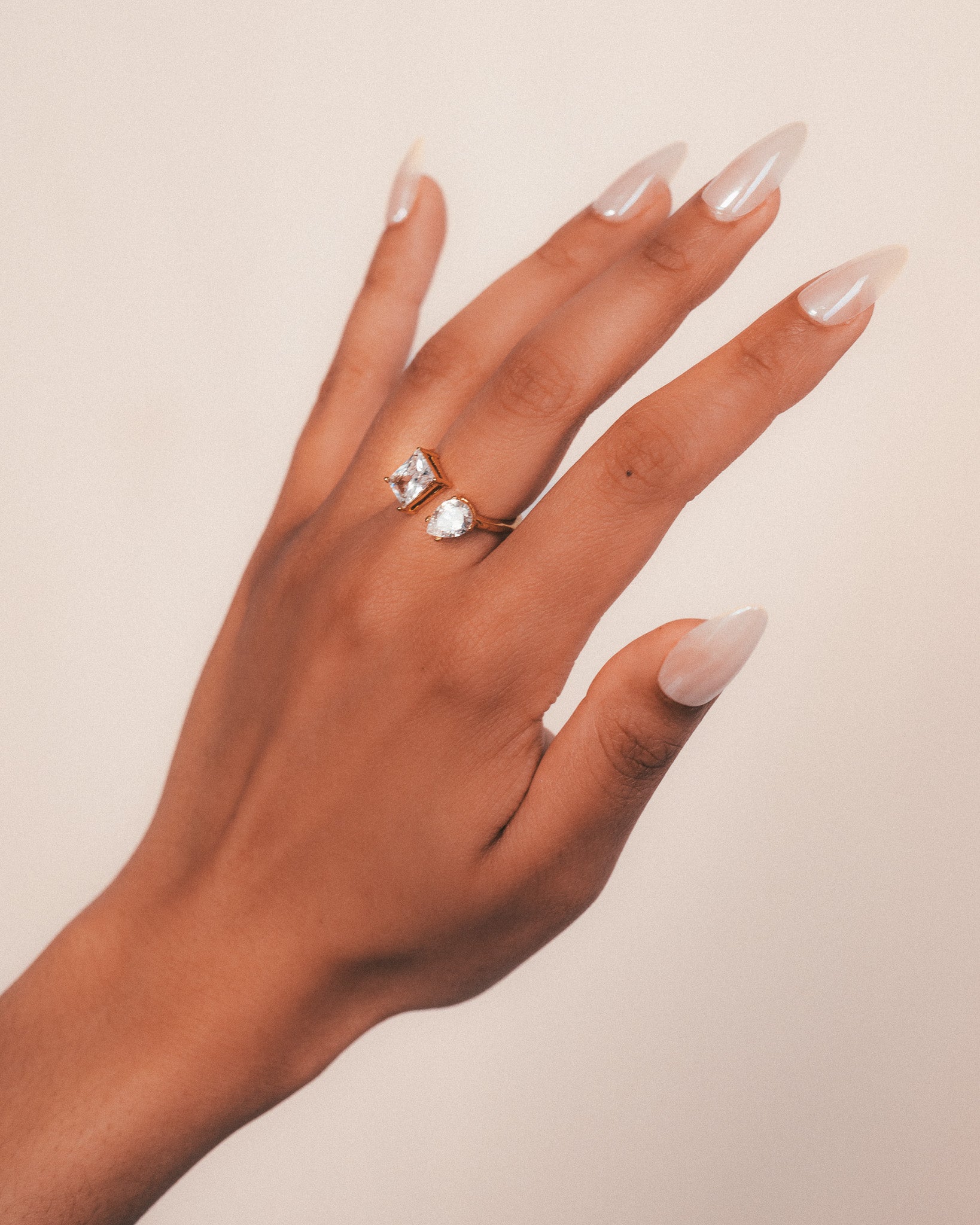 Dual Stone Statement Ring