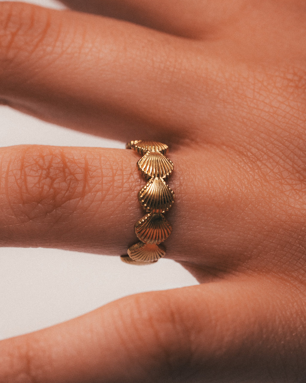 Seashell Adjustable Ring