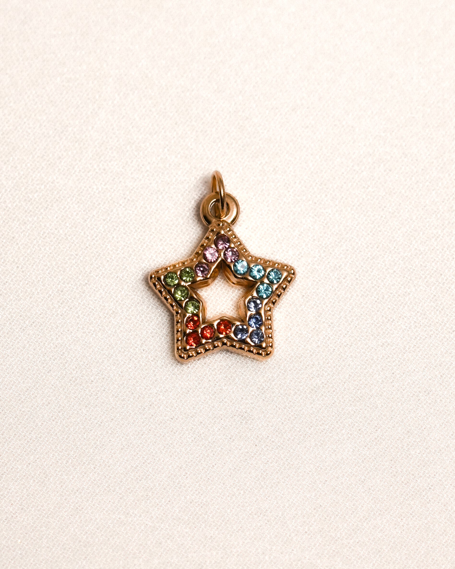 Multi Color Star Charm