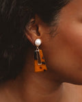 Tortoise Pearl Earrings
