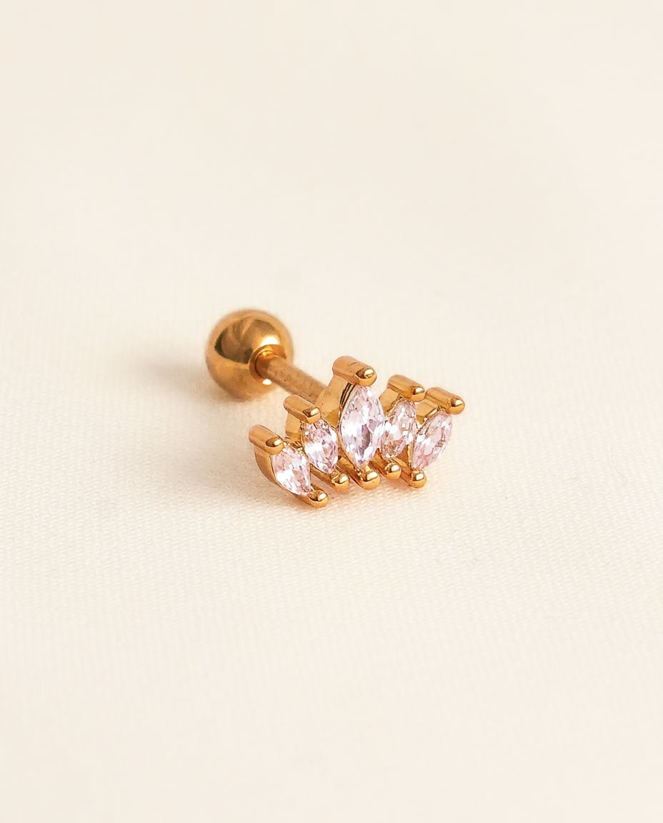 Marquise Bloom Cartilage Stud