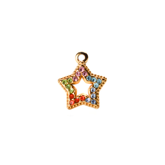 Multi Color Star Charm image 0