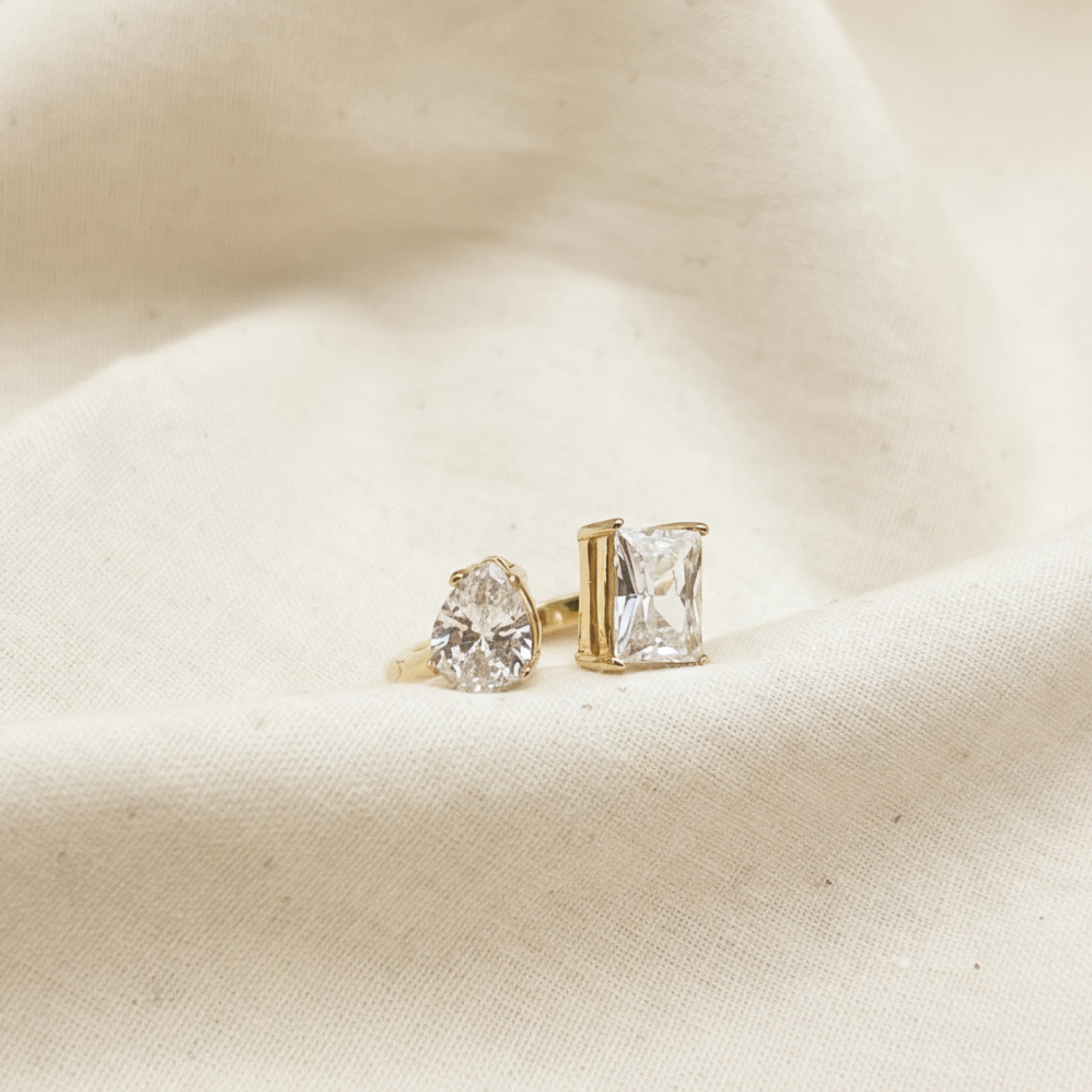 Dual Stone Statement Ring