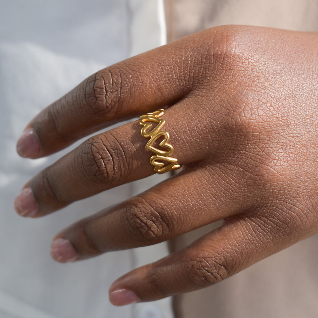 Adjustable Heart Ring image 2