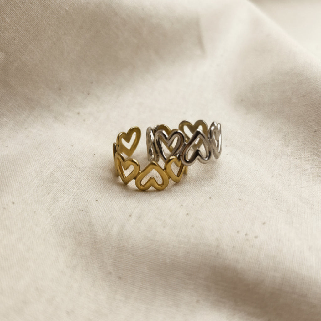 Adjustable Heart Ring
