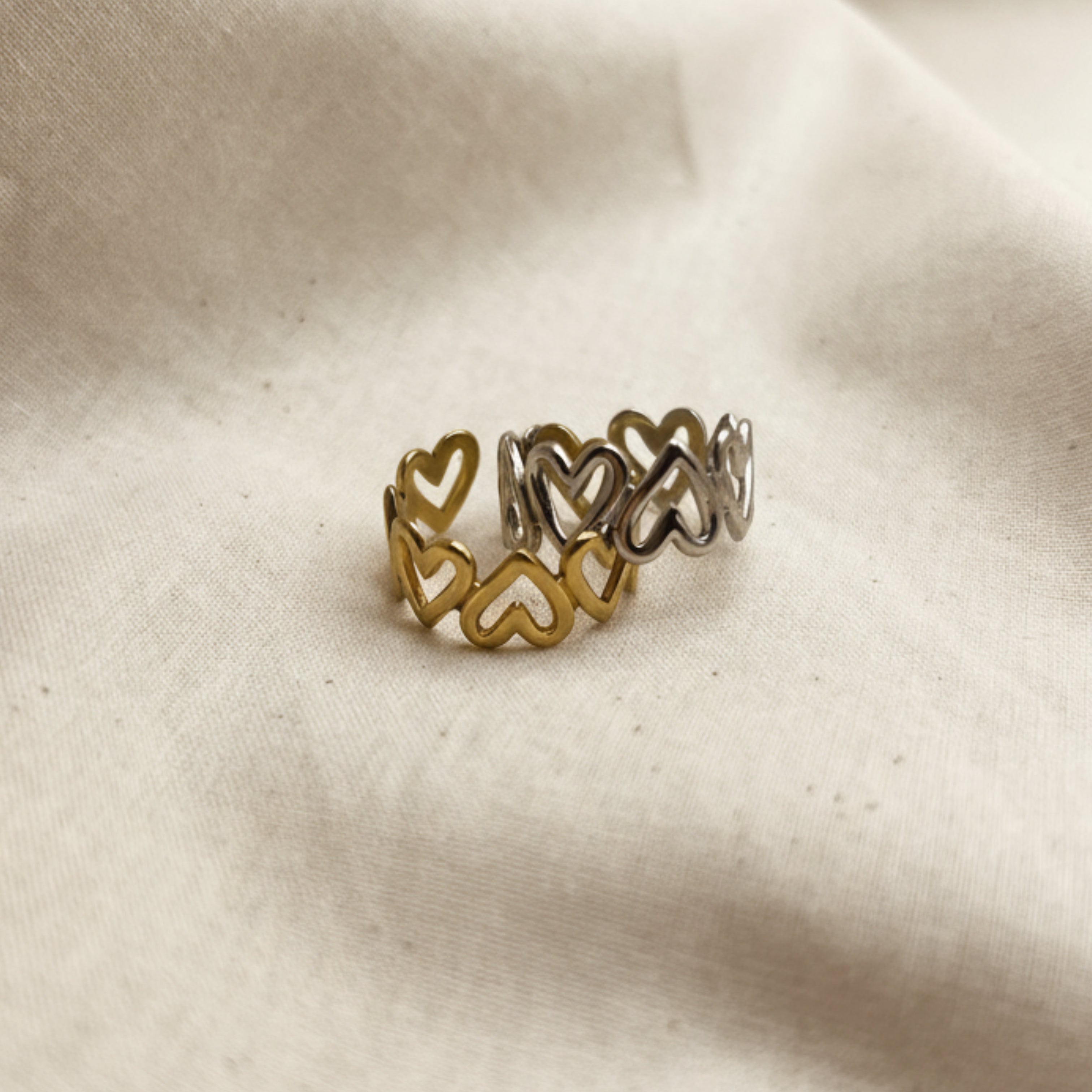 Adjustable Heart Ring