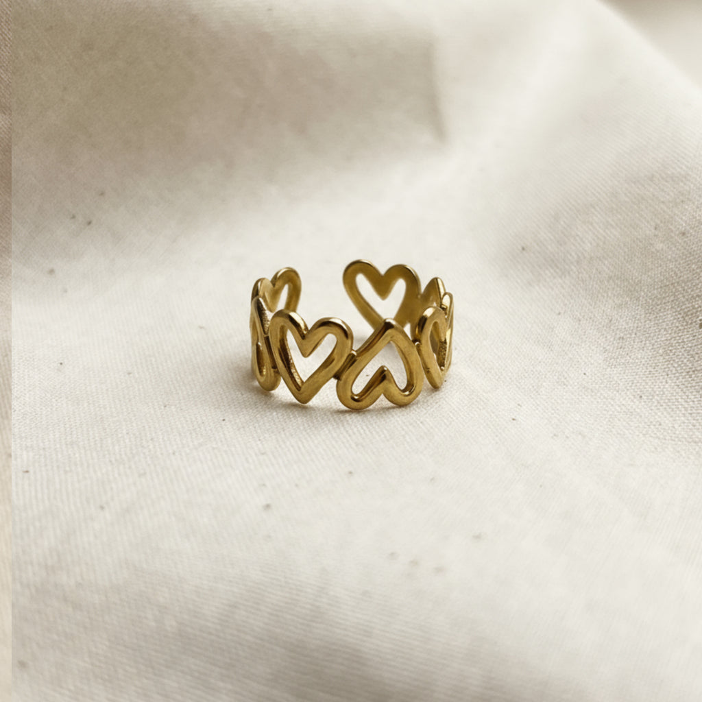 Adjustable Heart Ring