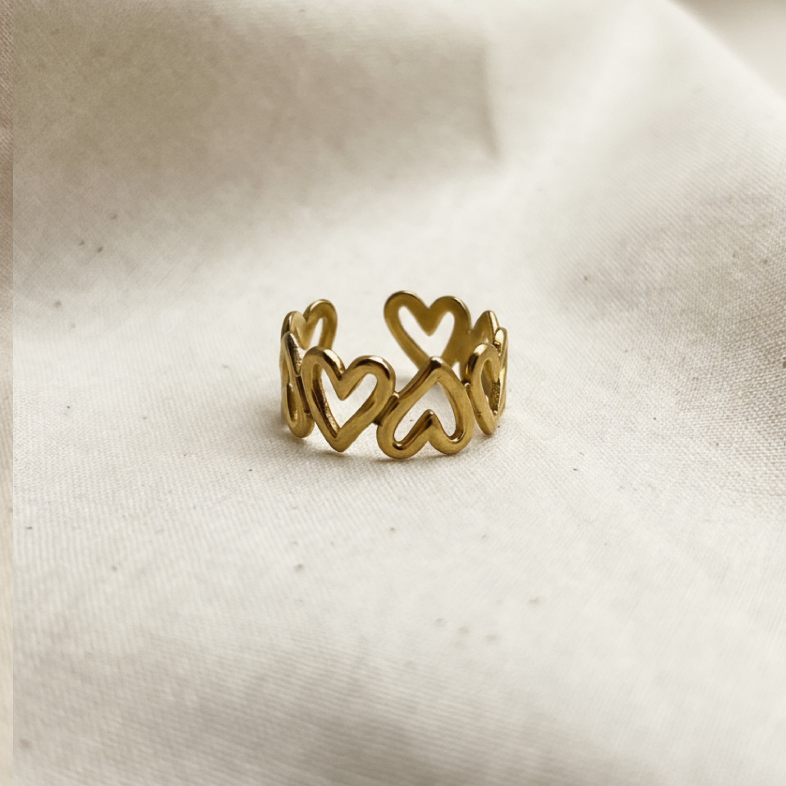 Adjustable Heart Ring