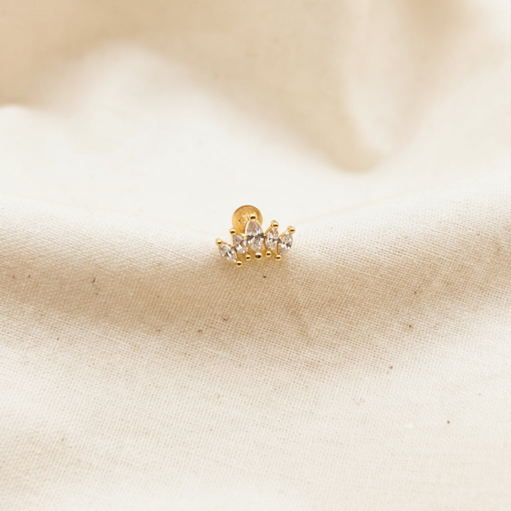 Marquise Bloom Cartilage Stud