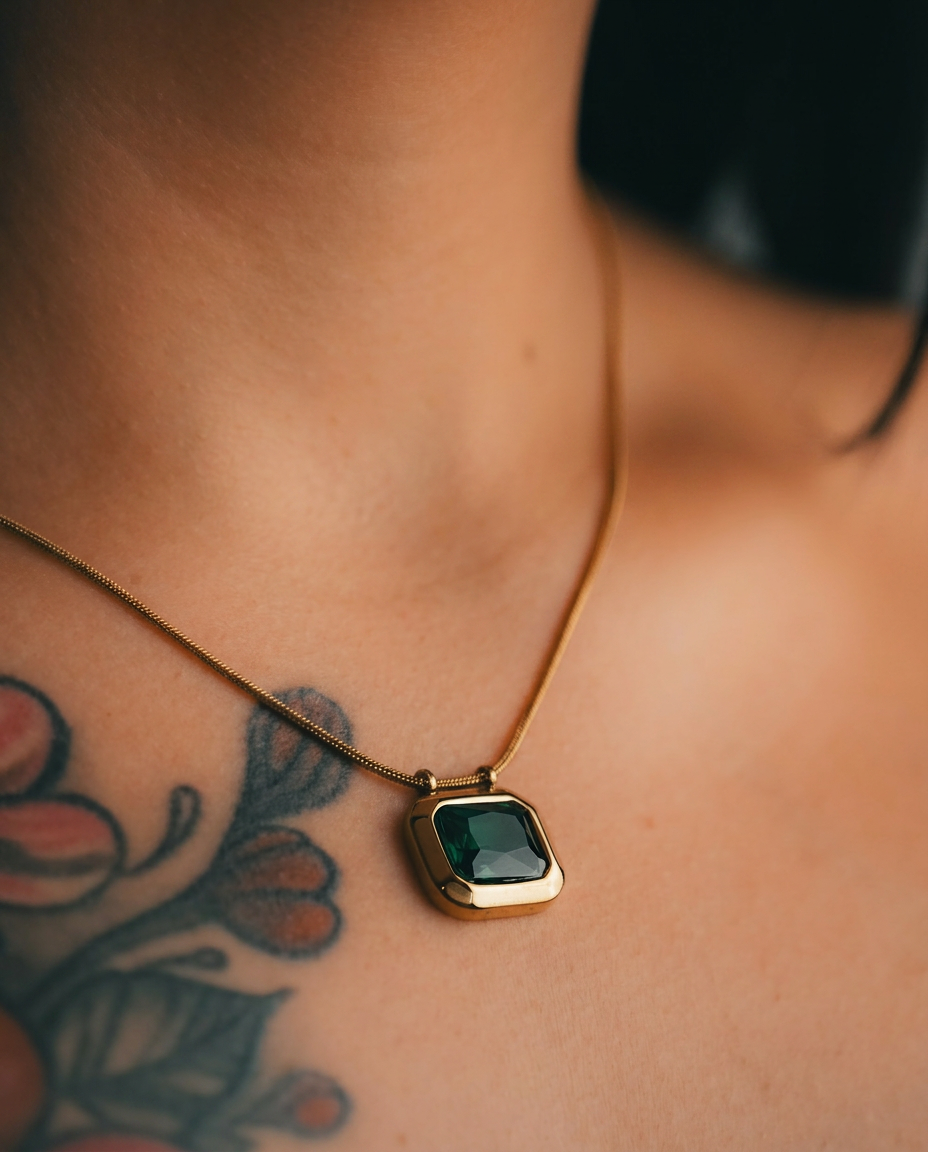 Gem Pendant Necklace