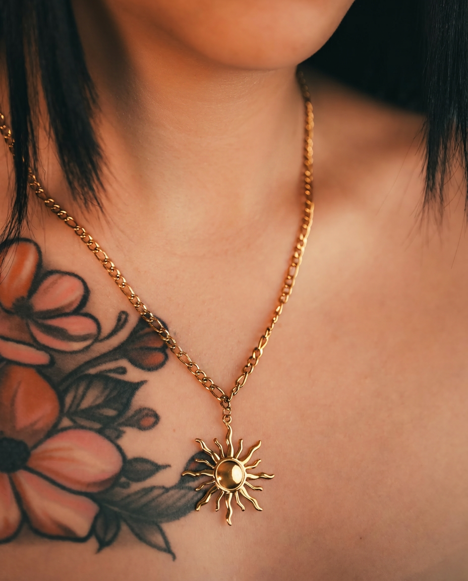Sun Pendant Necklace