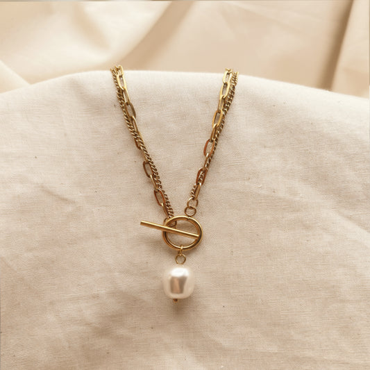 Pearl Choker Chain Necklace