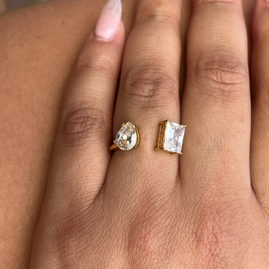 Dual Stone Statement Ring