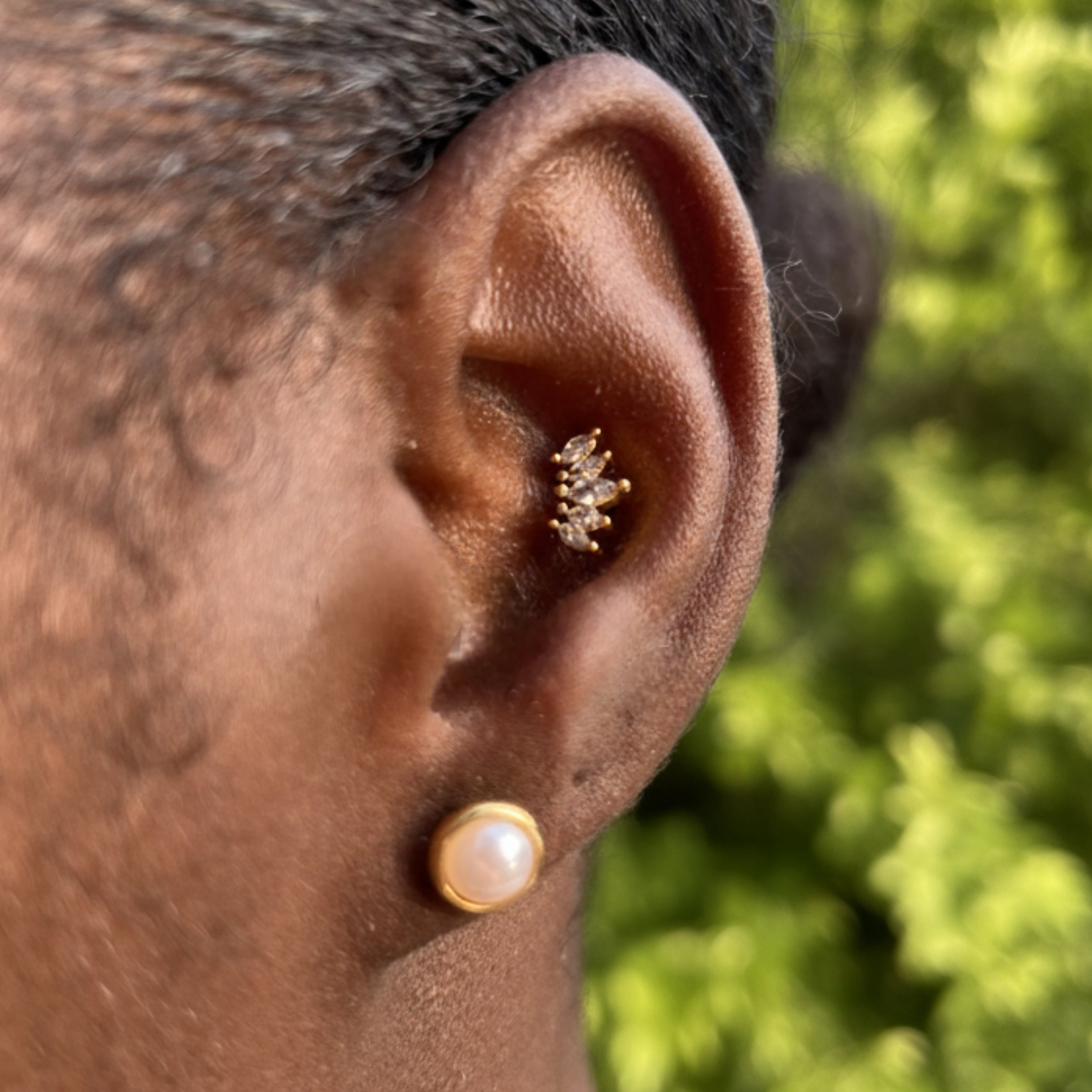 Marquise Bloom Cartilage Stud