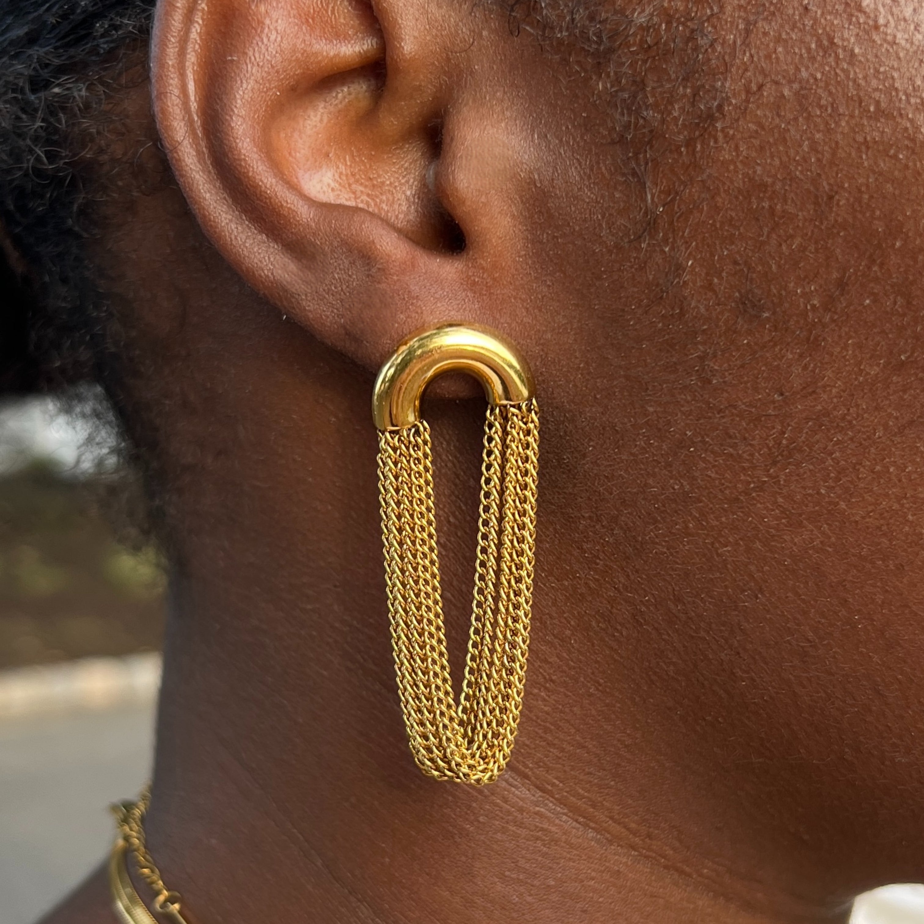 Drape Tassel Earrings